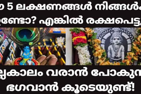 ഈ 5 ലക്ഷണങ്ങൾ ഉള്ളവരാണ് നിങ്ങളെങ്കിൽ വരാനിരിക്കുന്നത് വലിയ ഭാഗ്യങ്ങൾ.!! | 5 Things Lucky Astrology