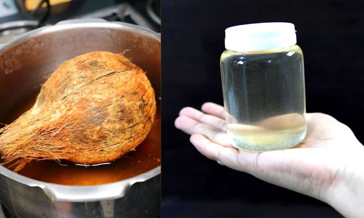 Coconut Oil Making At Cooker