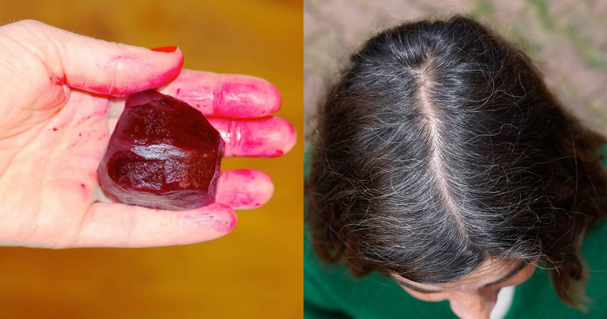 Natural Hair Colour Using Beetroot