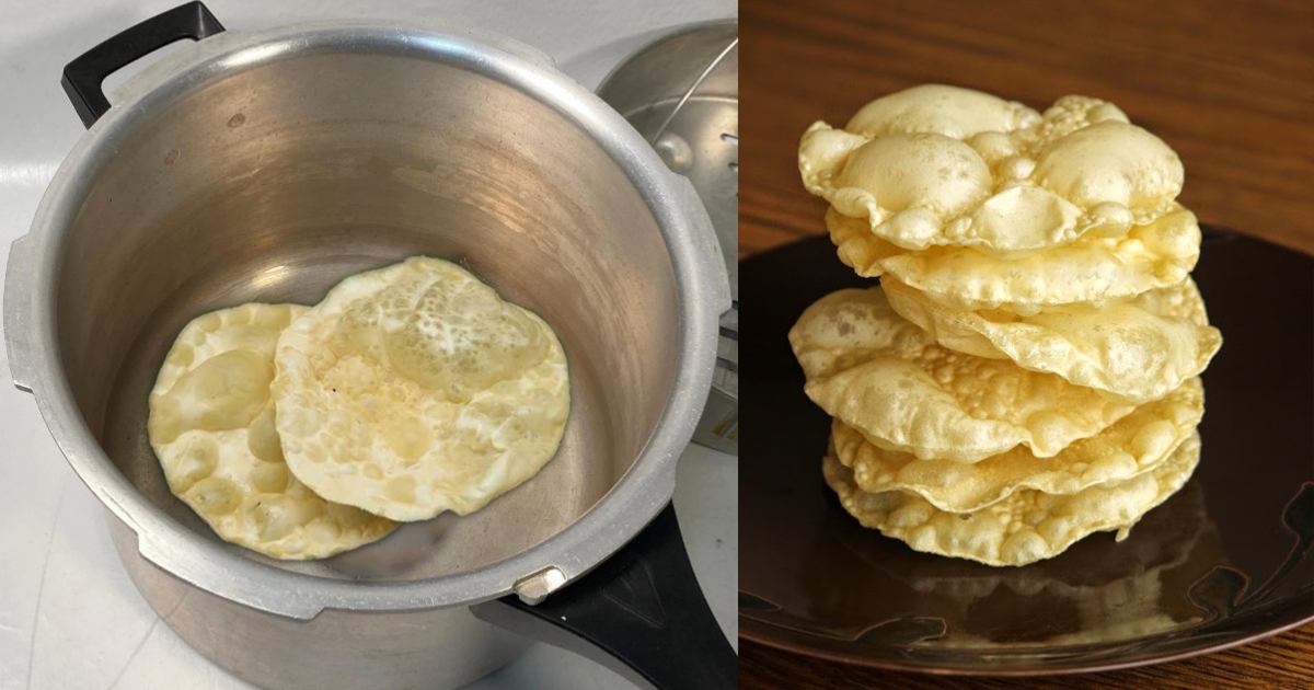 Pappadam Fry Using Cooker