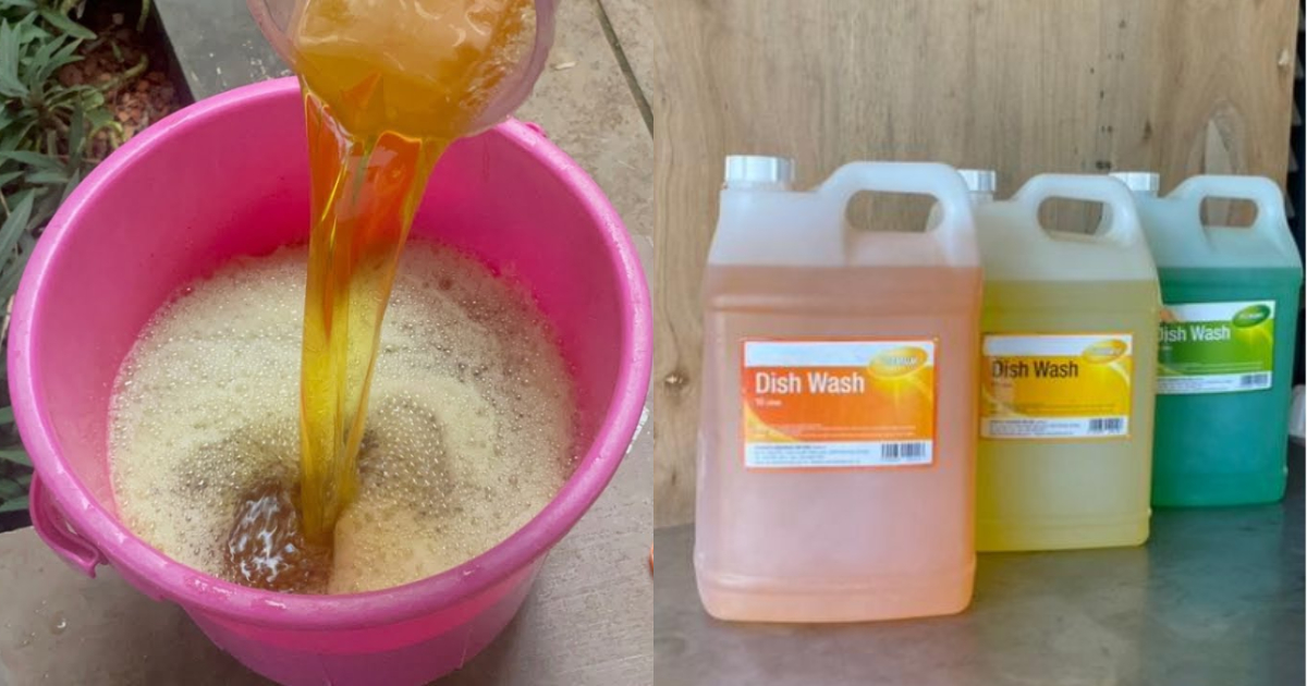 Easy Homemade Dishwash Liquid