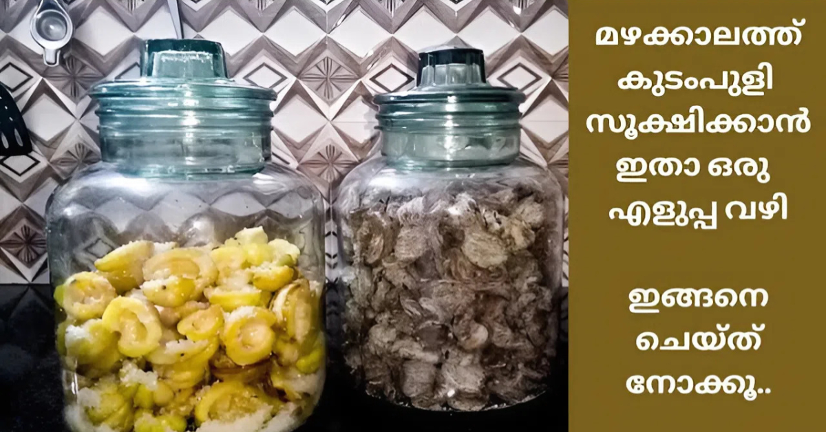 Dried Kudampuli Preparation at Home