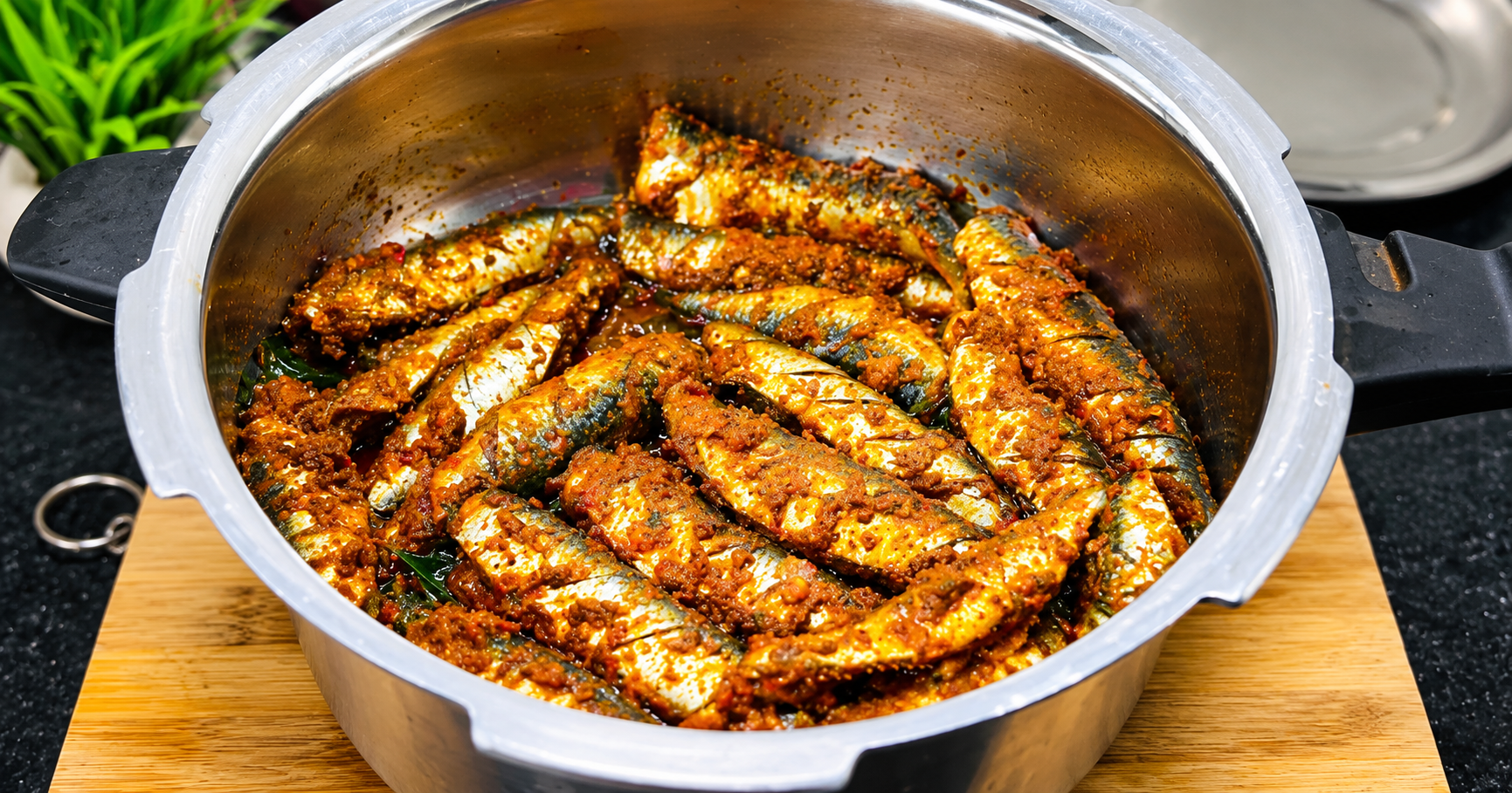 Spiced Fish Masala in Pressure Cooker
