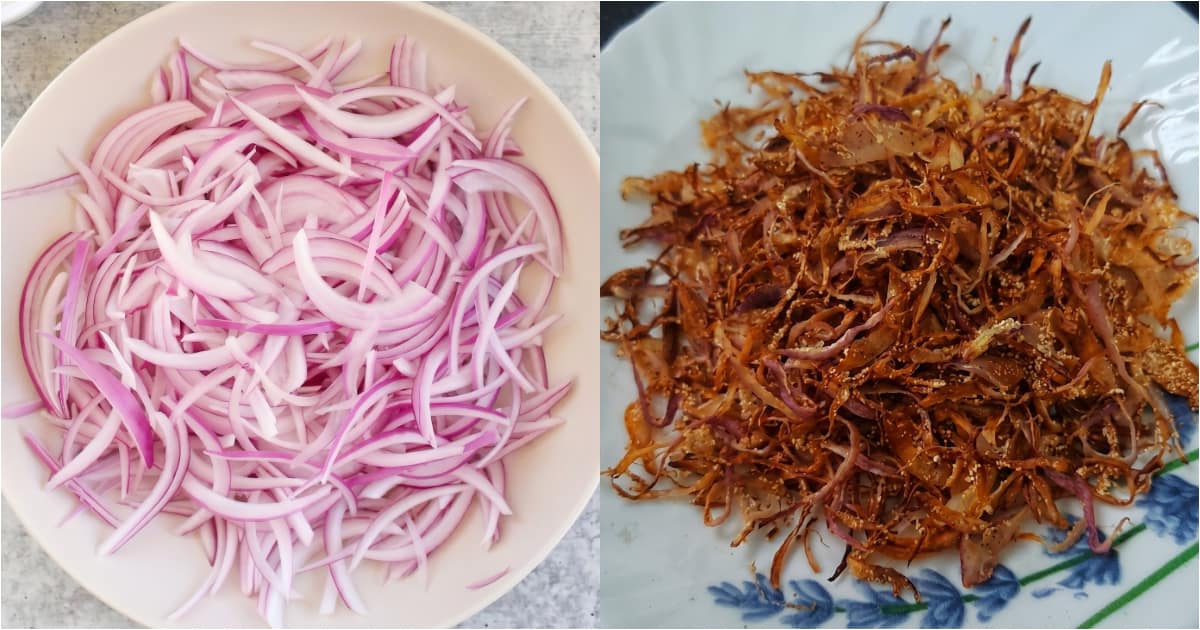 Onion Frying Without Oil